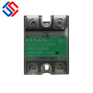 Mô hình mới <span class=keywords><strong>SSR</strong></span>-1 trạng thái rắn <span class=keywords><strong>relay</strong></span> đầu vào 3-32vdc 40A tải DC để AC On Sale Hot - Product Image 1