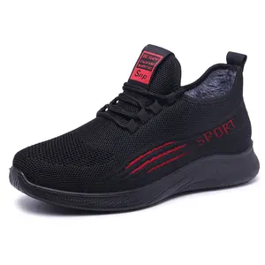 501-hiver coton chaussures hommes plus polaire loisirs chaussures de sport plat papa chaussures