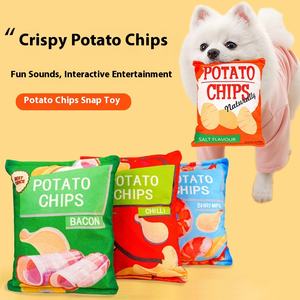Çevre dostu peluş simülasyon ses kağıt ses patates cipsi küçük orta köpekler için köpekler kediler için Pet oyuncak - Product Image 3