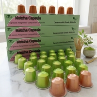 100 Capsules de Thé Matcha Minceur – Saveurs Variées, Poudre de Thé Vert Directement de l'Usine, Prix Bas, Emballage Instantané Sachet & Tasse