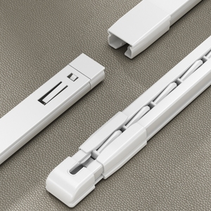 2 tringles à <span class=keywords><strong>rideaux</strong></span> à double <span class=keywords><strong>rail</strong></span> coulissantes Heavy Duty Double Sliding Curtain Long Track Set For Home Decor - Product Image 5