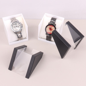 Square <strong>Watch</strong> <strong>Packaging</strong> <strong>Box</strong> Digital <strong>Watch</strong> Customizable Logo Transparent Plastic Jewelry Display Gift Storage Cross-Border - Product Image 2