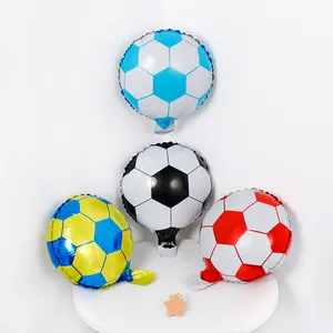 Ballons de Football en aluminium de 10 pouces, ballons à Air hélium, fournitures de décoration de Festival, ballons de Football