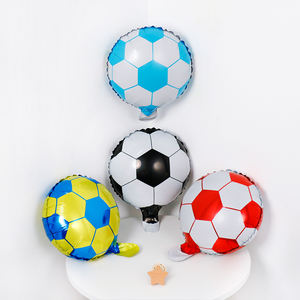Globos de fútbol de aluminio de 10 pulgadas, Globos de helio de aire, suministros de decoración para Festival, juego de Globos de fútbol - Product Image 1