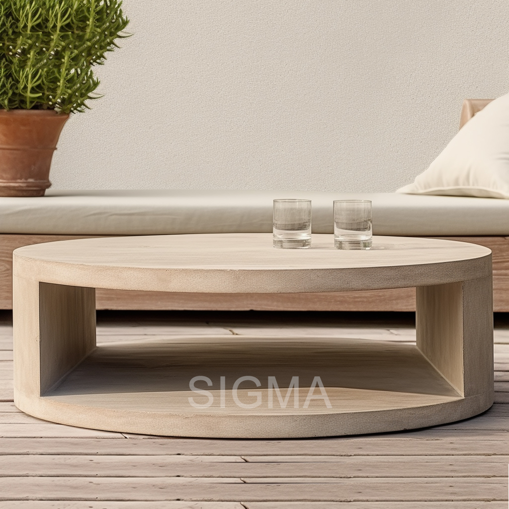 Hot Selling  Patio Set Furniture Outside Solid Teak Wooden  Luxury Outdoor Sofa coffee table