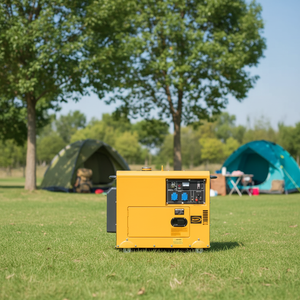 Generatore Diesel Portatile Silenzioso YHS 5kW 6kW 8kW 10kW con Avviamento <span class=keywords><strong>Elettrico</strong></span> 12V DC per Uso Domestico - Product Image 3