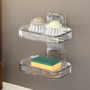 Zimoo Soap Dish Wall Mount Rectangular Plastic Self Drain For Bathroom - Product Image 3