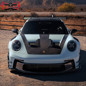 Kit carrosserie style OEM en fibre de carbone sèche PU-Design pour Porsche 911 992 GT3 <span class=keywords><strong>RS</strong></span> : pare-chocs <span class=keywords><strong>avant</strong></span>, diffuseur arrière, jupes latérales - Product Image 3