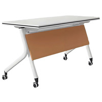 Table de conférence mobile pliable avec roulettes, panneau de modélisation coloré, pour salle de formation, Uetco