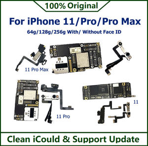 Carte mère pour <span class=keywords><strong>iPhone</strong></span> <span class=keywords><strong>11</strong></span> 11p 11pro Max entièrement fonctionnelle avec <span class=keywords><strong>Face</strong></span> <span class=keywords><strong>ID</strong></span> 64 Go 128 Go 256 Go Carte logique 100% originale déverrouillée - Product Image 4