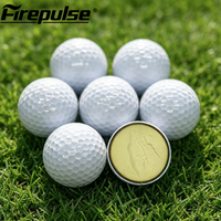 Balles de golf surlyn blanches à quatre couches, longue distance, résistantes à l'usure et durables, logo personnalisé disponible