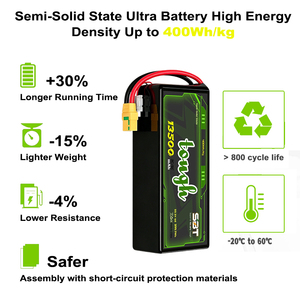 Waktu Terbang Lama Berat Ringan 6S 22.2V 13.5Ah 13500mAh 3C/5C Densitas Energi Tinggi 400Wh/Kg Baterai Lithium Semi Solid State - Product Image 5