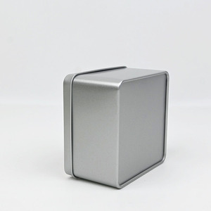 Custom Square Silver Metal Tin <b>Box</b> With Clear PVC Window Lid, Food Grade <b>Empty</b> Tin For Cookie Candy Visible <b>Gift</b> Storage Packing - Product Image 6