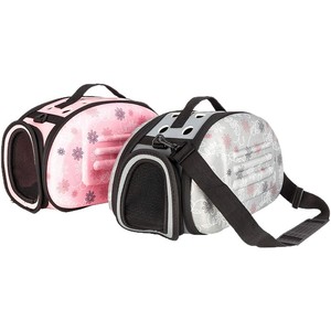 Sac de transport pour animaux de compagnie Eva, souple, à motif floral, de forme ronde, pour chats, portable, à porter à la main, grande capacité, respirant, confortable - Product Image 4