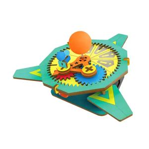 Jouet de grande roue en <span class=keywords><strong>bois</strong></span> électrique 29 pièces kit de construction <span class=keywords><strong>3D</strong></span> puzzle <span class=keywords><strong>bois</strong></span> assembler modèle de jouet pour enfants ensemble de découverte scientifique - Product Image 4