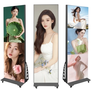 Trong nhà ngoài trời Màn hình LED p1.86 p2.5 P3 tầng thường Vụ Áp phích màn hình di động quảng cáo hiển thị với bánh xe - Product Image 1