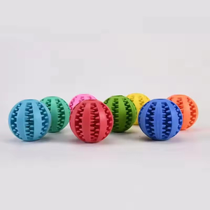 OEM ODM Tough Durable Natural Rubber Teeth Cleaning Interactive Ultra Pet <b>Dog</b> Chew <b>Ball</b> Toy - Product Image 4