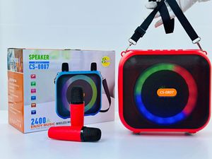 2 Mic altoparlante Karaoke altoparlante portatile microfono senza fili cambia voce colorato LED luce cantare per la casa dei bambini adulti - Product Image 3