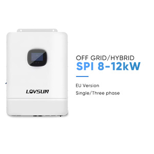 Onduleur solaire <span class=keywords><strong>hybride</strong></span> hors réseau triphasé 12 kW 10 kW 8 kW, système 48 V avec capacité de parallélisation et surveillance Wi-Fi pour l'énergie solaire - Product Image 1
