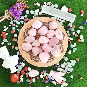 Cristal de Cuarzo Rosa Natural al por Mayor, Piedras de Cristal Natural Pulidas para Decoración - Product Image 2