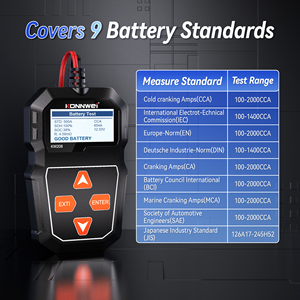 Testeur de <span class=keywords><strong>batterie</strong></span> 12V KW208, testeur de résistance interne de <span class=keywords><strong>batterie</strong></span> 10-2000CCA - Product Image 6