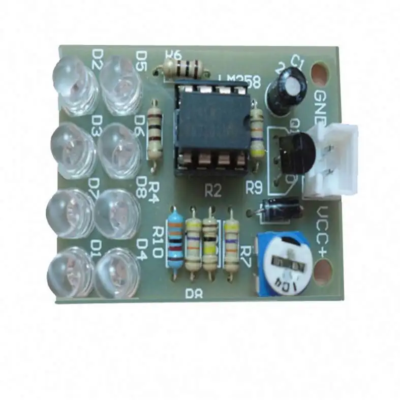 Electronic DIY Kit LM358 Breathing Blue LED Kit LED Flash Kit