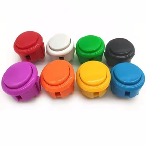 Hot bán 24mm 30mm Vòng nút <span class=keywords><strong>Arcade</strong></span> nút nhựa <span class=keywords><strong>push</strong></span> <span class=keywords><strong>button</strong></span> cho đồng tiền hoạt động máy trò chơi - Product Image 1