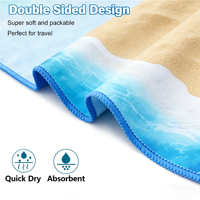 Serviette de plage turque en microfibre sans sable, écologique, 80x160cm, entièrement imprimée par sublimation, en suède, séchage rapide, faible MOQ, personnalisable OEM