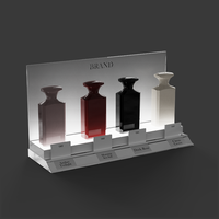 Base acrylique givrée translucide Porte-parfum illuminé Affichage de parfum à base led