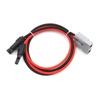 Kabel Ekstensi Konektor PV 600V 50A SH50 dengan Konektor PV Koneksi Baterai Cepat Koneksi Inverter Daya UPS Panel Surya