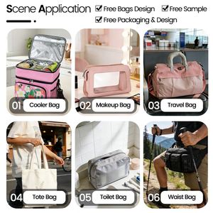 Custom Factory EVA <b>Clear</b> Travel Cosmetic <b>Bag</b> Portable <b>Toiletry</b> Pouch for Airplane Travel - Product Image 4