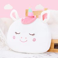 Greenmart Peluche tête de Shiba Inu mignonne, coussin décoratif personnalisé, coussin chat blanc, jouet en peluche cochon rose avec certification CE
