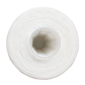 Fil à coudre de haute qualité 100% polyester recyclé 30S/3 GRS Blanc <span class=keywords><strong>brut</strong></span> en cône Matière première pour couture - Product Image 2