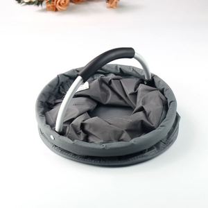 Portable White <b>Rectangle</b> Picnic <b>Basket</b> Foldable 100% Cotton Eco-Friendly <b>Storage</b> Wash Bag 27*29cm Outdoor Activities Beach Home - Product Image 2