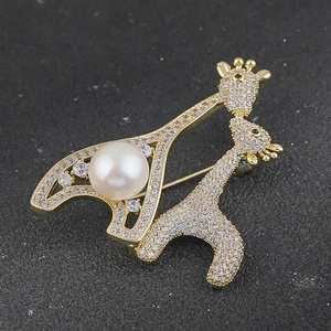 Broche de Lujo Unisex con Circones, Nuevo Diseño de Ciervo, Pin de Alta Calidad, Accesorio para Boda, Venta al por Mayor, Broches de Animales - Product Image 4