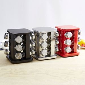 Seasoning Stainless Steel Revolving Rotating Spice <b>Rack</b> Set - Product Image 3