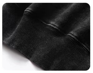 Prodotti su misura da <span class=keywords><strong>uomo</strong></span> oversize in cotone Vintage Casual alla moda con cappuccio Basic Pullover retrò Streetwear - Product Image 6