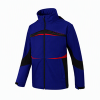 Veste de travail fonctionnelle unisexe imperméable OEM ODM, tissu tricoté extensible 4 directions, vêtements de travail d'extérieur avec capuche amovible