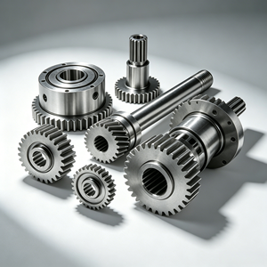 Piezas de Transmisión de Precisión Industrial: Engranajes Rectos, Ejes de Engranajes Ranurados y Piñones, Mecanizados por CNC en Acero Inoxidable - Product Image 2