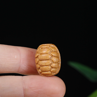 Perle lâche sculptée en bois naturel WD037, motif écaille de tortue, pendentif intercalaire en bois clair en forme de dos de tortue pour la fabrication de bracelets et colliers