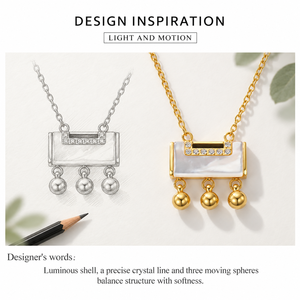 Collier pendentif géométrique plaqué or avec zircon cubique et incrustation de perles pour femmes, bijoux tendance pour les soirées - Product Image 3