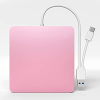 Lecteur DVD externe à insertion par fente USB 3.0 Type-C, lecteur optique CD DVD à ventouse, graveur/lecteur DVD +/-RW portable pour ordinateur portable