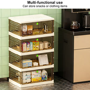 Armadio Portascarpe Multistrato in Plastica - Pieghevole/Collassabile, Grande Capacità, Antipolvere, in Acrilico, Impilabile, Opzione Logo Personalizzato - Product Image 4