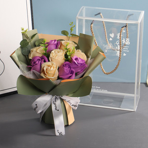 ช่อดอกไม้ขนาดเล็ก 9 ชิ้น ดอกกุหลาบสบู่ ดอกฮาวอร์ธีอา มินิมา ดอกไม้แห้ง ของขวัญวันวาเลนไทน์ ของขวัญวันแม่ ของขวัญวันเกิด - Product Image 5