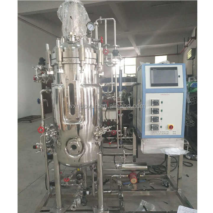 Small Advanced Control System 100L Lab Bioreactor Fermenter Automatic Optimal Pressure Vessel for Efficient Fermentation New