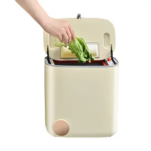 No need to bend down Dry wet separation Save space Hanging plastic trash cans