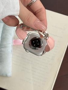 <span class=keywords><strong>Cinturino</strong></span> in <span class=keywords><strong>pelle</strong></span> con fiore di lichee a forma di D adatto per orologio di moda S10 <span class=keywords><strong>ultra</strong></span> 2 Series10 9 8 7 6 5 4 3 2 1 - Product Image 5