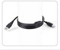 Grosir kabel Printer USB 2.0 AM/BM hitam kabel Data pria ke B Pria 1M 3M 5M