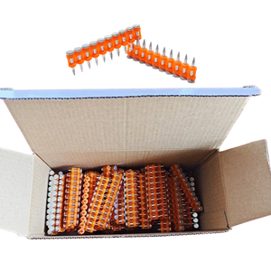 Clous en acier pour béton à tige lisse, collés en bande, pour cloueurs pneumatiques Ramset, Toua, Nailtask, <span class=keywords><strong>Spit</strong></span>, Pulsa - Product Image 1