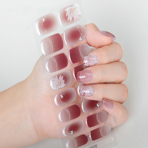 Adhesivos Impermeables para Uñas, Manicura Francesa, Base Transparente, Tiras de Esmalte de Gel Semicurado, Adhesivos Decorativos para Uñas - Product Image 6